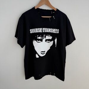 Siouxsie and the Banshees Destroyed Punk Safety Pin T-Shirt
